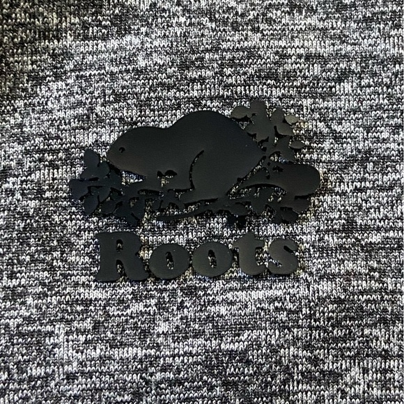 Roots Athletic Lightweight Heathered Gray Quarter Zip Long Sleeve Workout Jacket - Picture 5 of 8